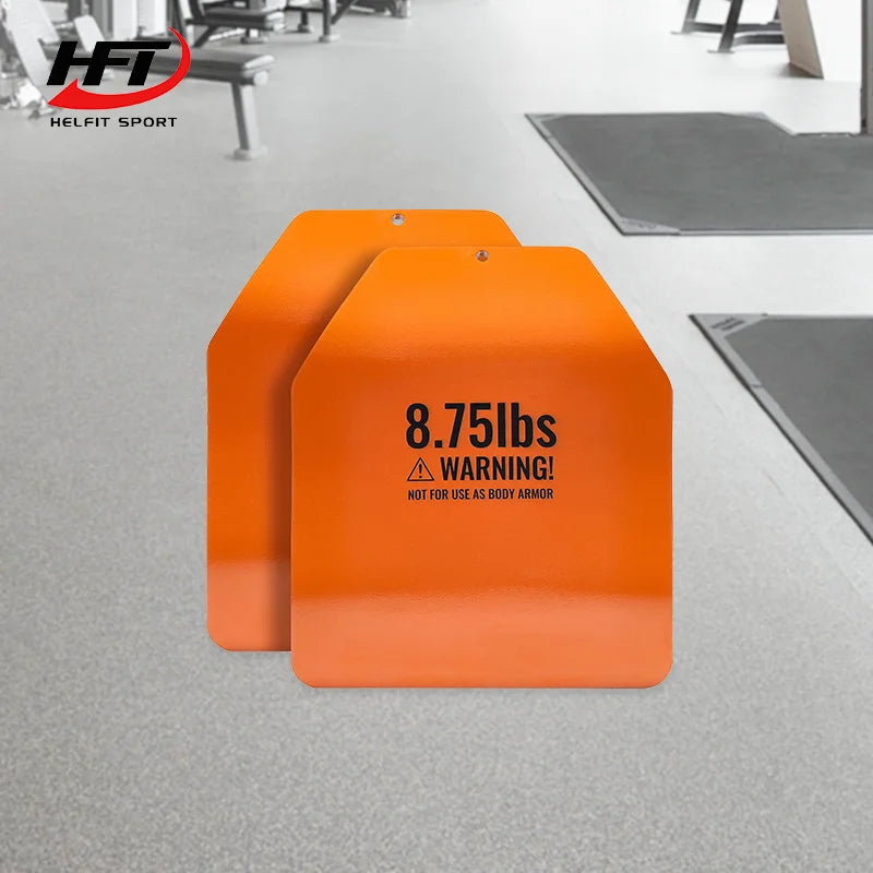 Customized Logo Premium Steel Coloful Weighted Plates 8.75 LB Pairs Curved Weight Vest Plates