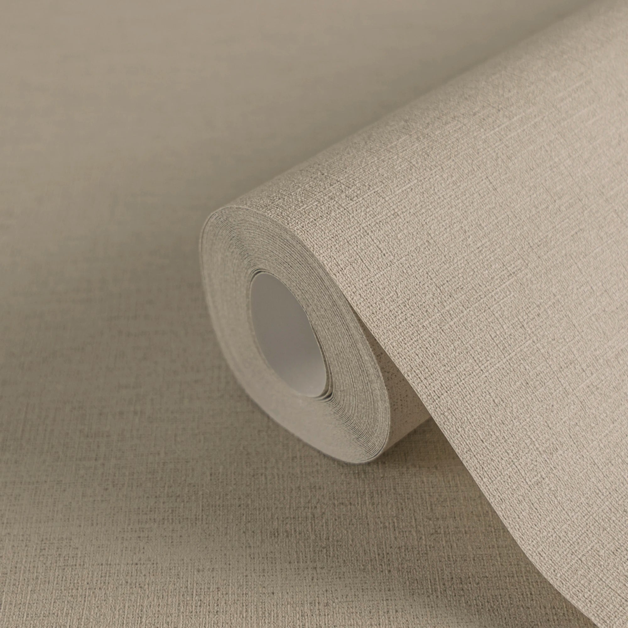 Made in Germany - Plain Wallpaper rolls Colour Brown Beige - Non Woven Vinyl - Modern Textured Wallpaper - 1005 x 053 m