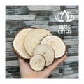 HIGH QUALITY Decorative Round Wood Panels: BEST SELLER Choice for Sustainable Home Decor. Vintage Pine Slices - BLUE LOTUS