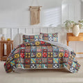 Bohemian Style Home Textiles Polyester Bedding Printed Comforter Quilts Bed Sheets Quilted Bedspread Set Wholesale MegaBDM