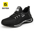 For GUYISA 2021 New Sports Style Safety Shoe Puncture Resistant Steel Toe Fashion Design for Year-Round Use for Summer Winter Au