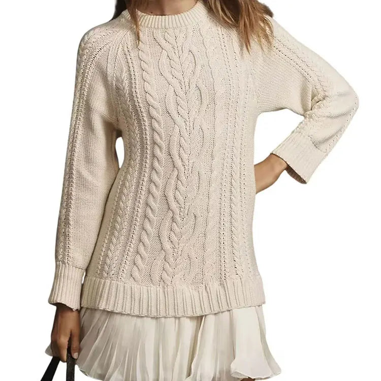 2025 Best-Selling Cross-Border Women's Sweater - Fashionable Comfortable Casual Autumn Winter Twist Knit