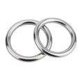 Stainless Steel Round Rings Heavy Duty Solid Metal O Ring Welded Smooth