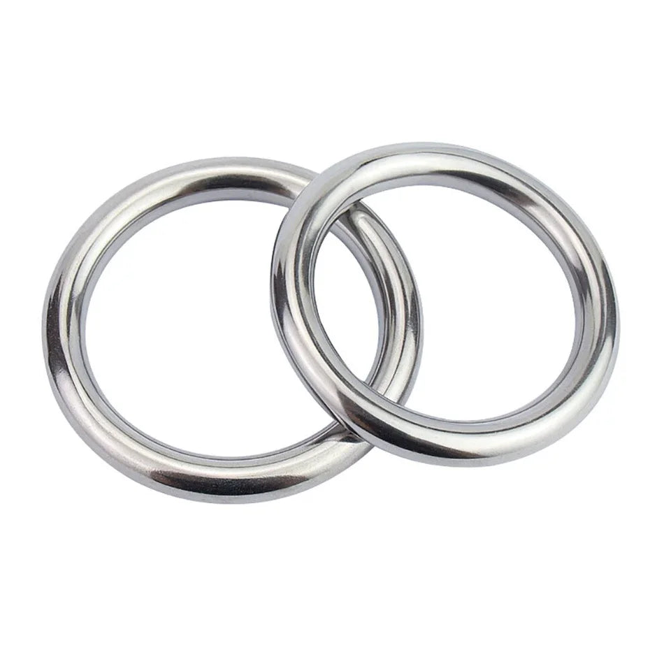 Stainless Steel Round Rings Heavy Duty Solid Metal O Ring Welded Smooth