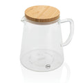 Ukiyo 1.2L Borosilicate Glass Drinkware with Bamboo Lid Elegant Glass Jar