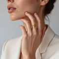 Vintage Stainless Steel Women's Finger Ring Gothic Punk Moon Bat Design for Wedding Hip Hop Animal Jewelry Cosplay