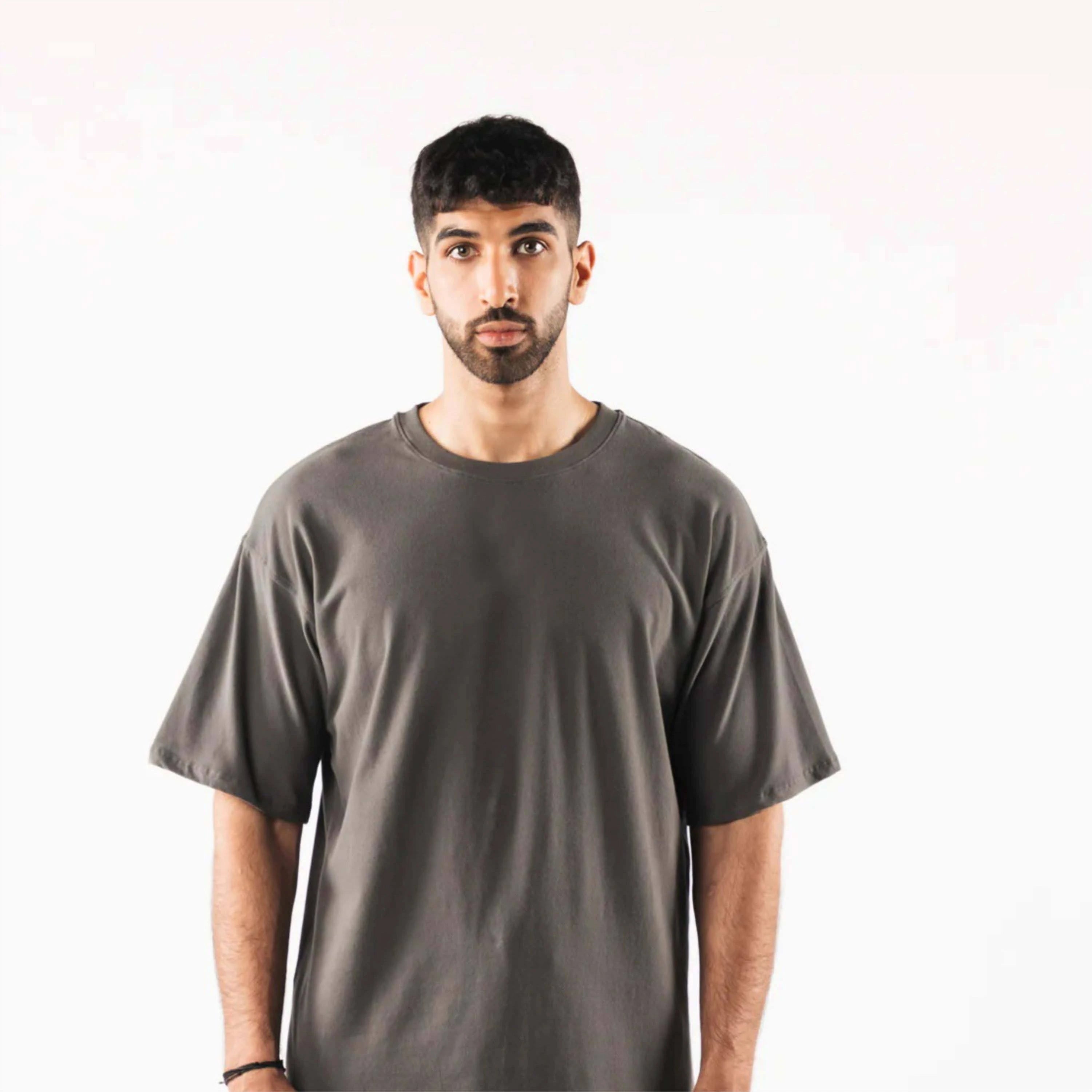 Oversized Cropped Tshirt for Men Crafted With Thick Cotton Fabric Perfect for Minimalistic Street Style Breathable Custom