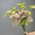 Hot Selling Handmade Realistic Greenery Artificial Leaves Indoor Home Pot Arrangement-Mother's Day Graduation Christmas Decor