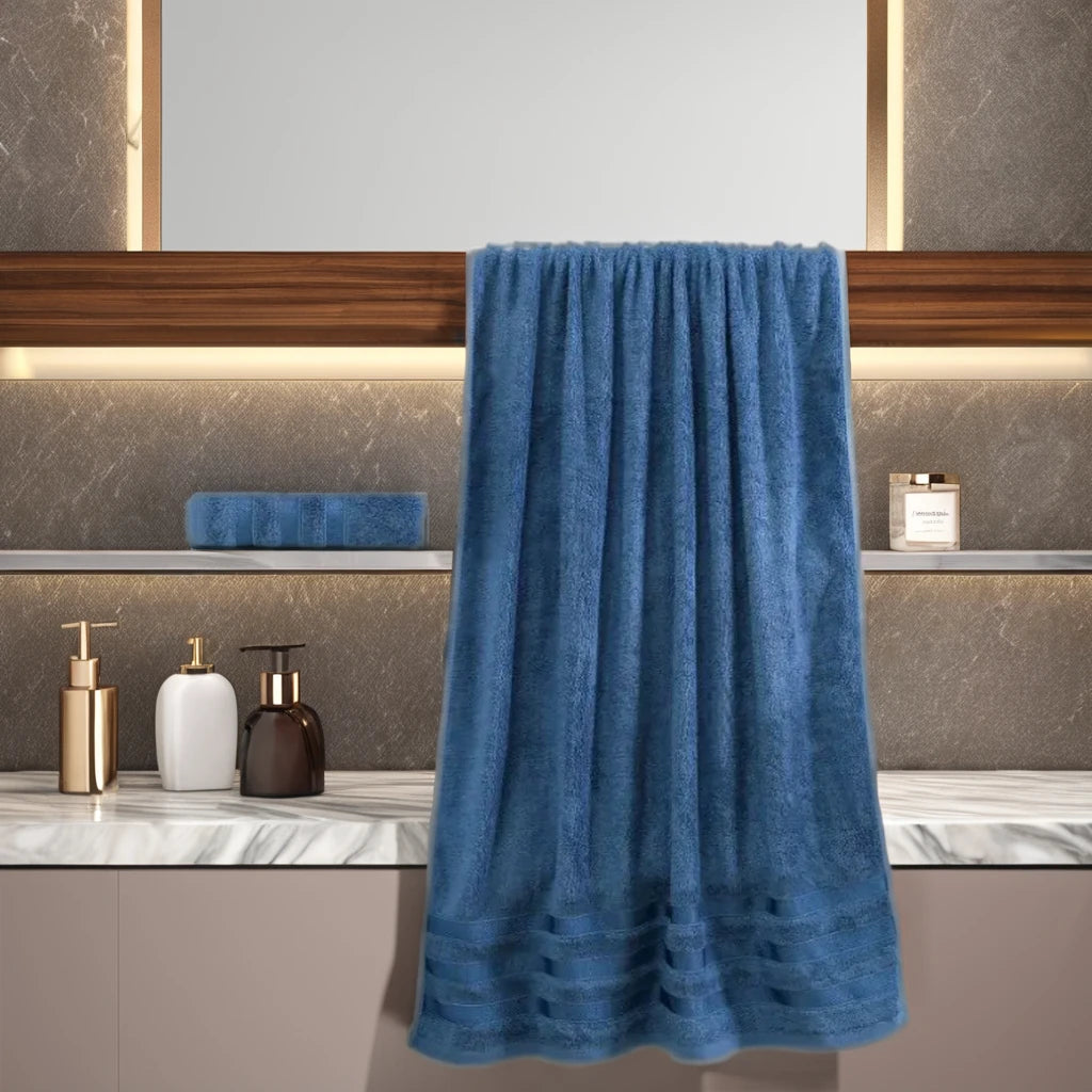 Factory Wholesale Bamboo Fiber Bath Towel Soft Absorbent Eco Friendly Large Bath Towel 70x140cm for Home Hotel