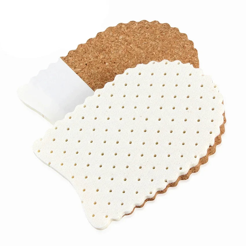 Memory Foam Insole for Heel Height Increase Latex Foam Heel Insert for Comfort Taller Shoes and Cork Heel Pad