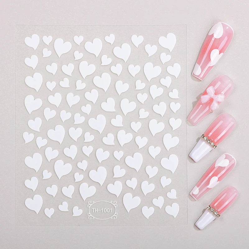 Hot Sale Exquisite Flower Nail Stickers Custom Nail Decals Decoration From Factory Waterproof and Thin for Art
