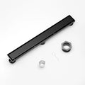 US Dropshipping Supported 24" Black Linear Floor Drain 304 Stainless Steel with cUPC Certification