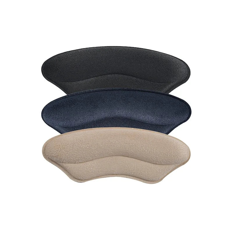 Premium Suede Microfibre Leather Heel Grips Liner Cushions Inserts Sports Comfort Insoles for Loose Shoes Prevent Too Big Heel