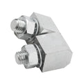 Heavy Duty Version Galvanized Steel Screw-on 3-part Square Hinge for Surface Mounted Door