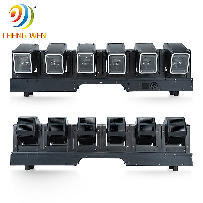 6x60W 4-in-1 LED DJ Effect Light RGBW for Moving Head Beam with Motorized Zoom and DMX512 Control for Nightclubs