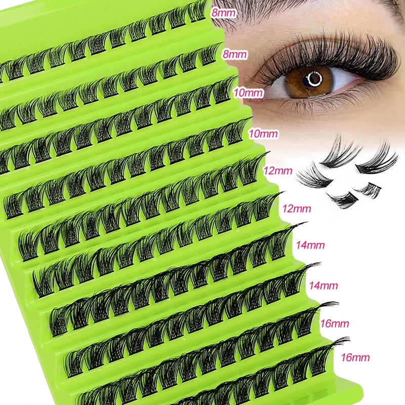Popular DIY Segment False Eyelashes Self Grafting Thick Eyelashes 10 Rows 3D Mix Eyelashes MegaBDM
