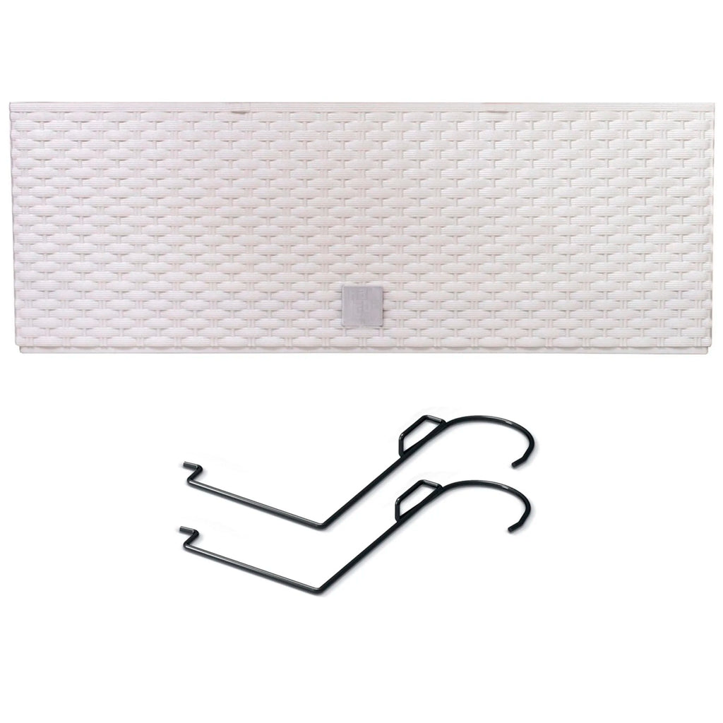 RATO CASE W balcony planter dimensions (mm) 580x180x195 color White