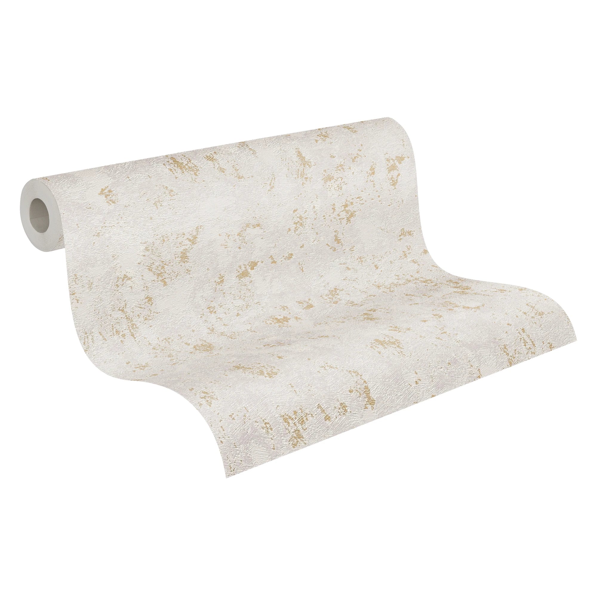 Made Germany Wallpaper Rolls Structure Grey Gold Metallic Non Woven Vinyl Plaster Look 1005x053m Highly Living Room Hotel