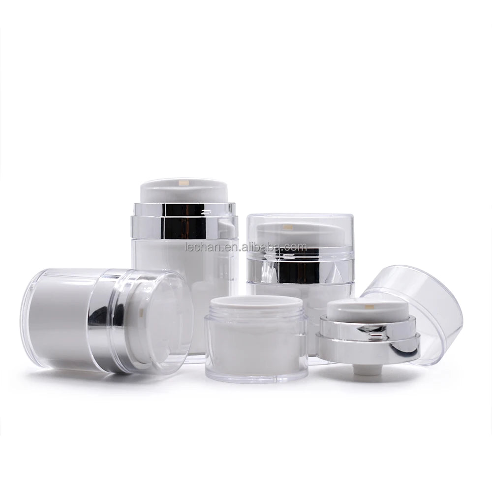 Luxury Skin Care 4 Pcs 5ml Jar Airless Packaging Containers Pump 15ml30ml 50ml 15g Jar