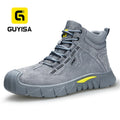 GUYISA Brand New Winter Warm Safety Boots European Standard CE Steel Toe Men's Work Boot