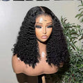 13x4 Transparent Glueless Vietnamese Human Hair Curly Lace Front Wig 250 Density 22inch Top Quality Human Hair Wig