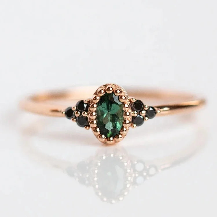 LOZRUNVE Sterling Silver 925  Classic Stacked Wedding Engagement Ring Women