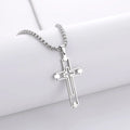 Cheap Religious Jewelry Silver Pendant China Wholesale Stainless Steel Cross Necklace