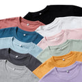 High Quality 210gsm 100% Cotton Custom Logo Streetwear T Shirt Men's Plain Dyed Blank Oversized Tshirt Men's T-Shirts
