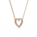 Women's Round Rhinestone Pendant Heart Love Pendant Necklace 14K Gold & Rhodium Plated for Parties & Gifts Wholesale Pendant