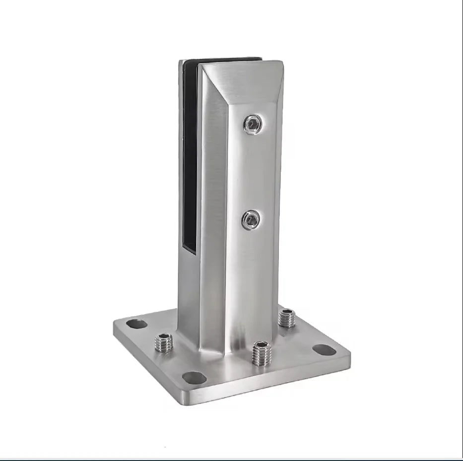 12-16mm Glass Balcony 304 316 2205 Stainless Steel Frameless Glass Railing Spigot
