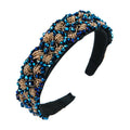 Baroque Style Women Wide Sparkly Headband Full Color Rhinestone Hairband Women