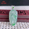 Myanmar Natural a Type Jadeite Jade Pendant 18K Gold Ice-Like Floating Green Descendants of the Rich Emerald Pendant 5.13