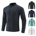 China Bangladesh Factory Price OEM Customized Logo Embroidery Mens Quick Dry Stand Collar Sports Running Fitness Cardigan Jacket