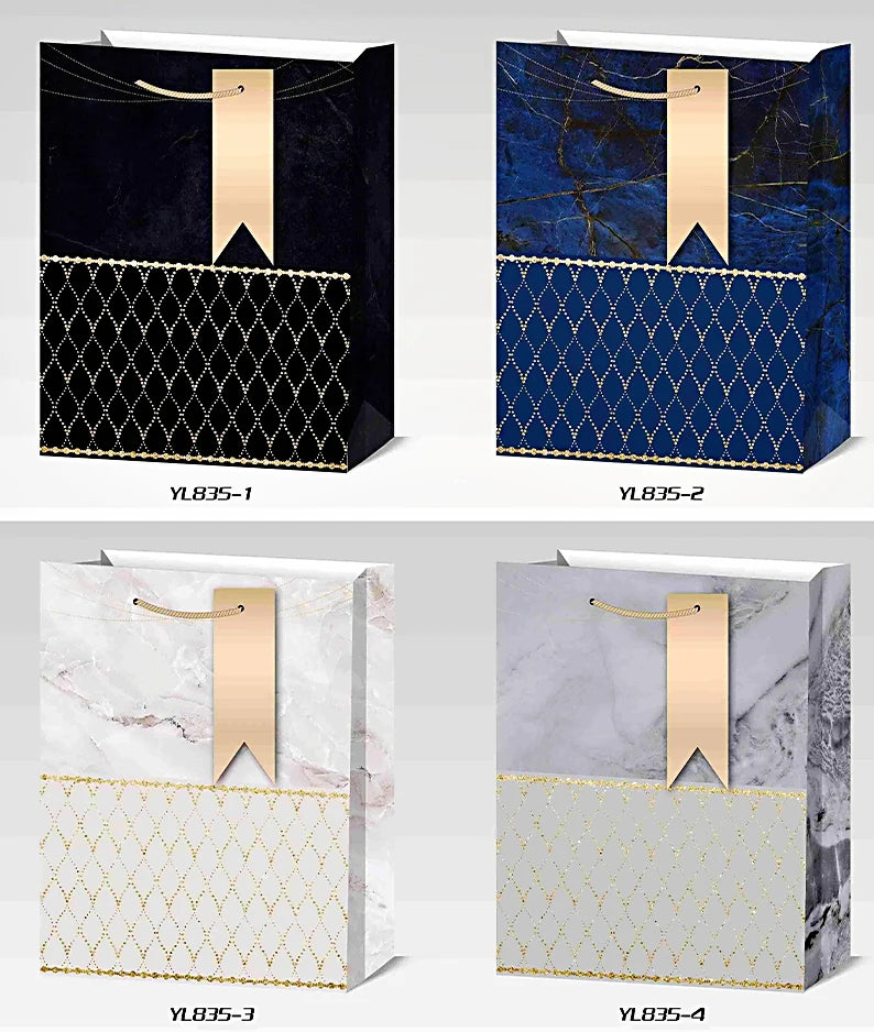 Beautiful Pattern Personalized Shining Paper Gift Bag Customizable Eco-Conscious Shoppers & Brand Paper Bag 48H Dispatch