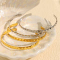 Zijin 2025 Trendy Elegant Unisex Diamond Stainless Steel 18k Gold Plated Cuff Bangle Fashion Jewelry for Anniversary Occasions