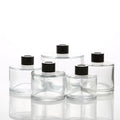Wholesale Round Clear Hand Shape Car Air Freshener Aromatherapy Essential Oil Diffuser Glass Aroma Bottle Screw Cap 100pcs