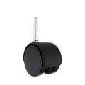 2 Inch Swivel Steel Threaded Stem Caster Wheel with Plastic Sleeve Replacement Wheel for Living Room Furniture