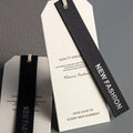Recyclable Luxury Tag Logo With String Rope Swing Tag Embossed White Uv Printing Paper Organic Hang Tags