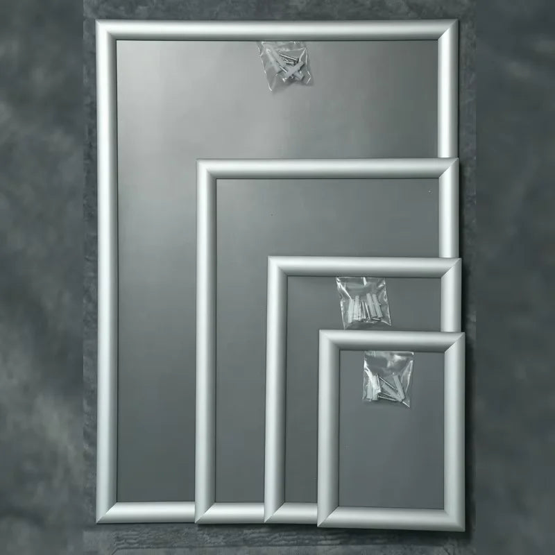 Hookei Aluminum Snap Frame White A1 A2 A3 A4 A5 A6 Poster Advertising Mirror Frame