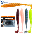 2.5g  90mm T Tail Soft Lure Bass Fishing Tpr Soft Plastic Fishing Lure