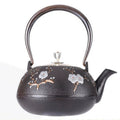 Factory Price 1.2L Tea Pot Cast Iron Teapot Traditional Tea Kettle 1200ml Loose Tea Black with Retail Box