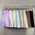 New Arrival Men's Solid Breathable Waterproof Drawstring Closure Street Style Casual Loose Shorts Cotton Polyester Blend 360GSM