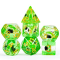 Factory Wholesale Dungeons and Dragons D&D Role Playing Games Polyhedral Resin Dice Set 16mm Square Green