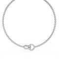 Luxury 6.42ct Natural Brilliant Cut Diamond Tennis Necklace 14K Yellow Gold IGI Certified Designer Lock for Women's Wedding