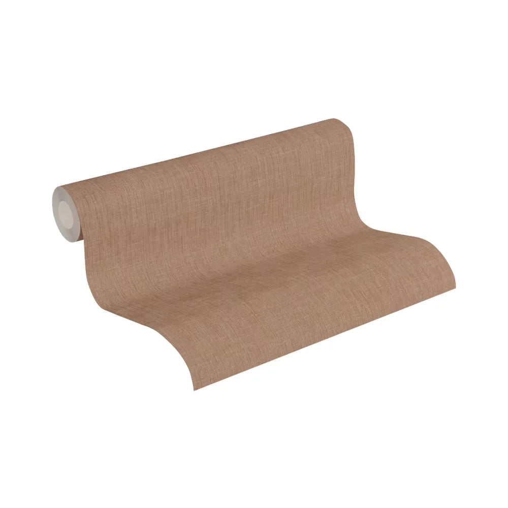 Made in Germany - Wallpaper rolls Solid Plain Colour Brown - Non Woven Vinyl - Wallpaper Plain Solid Colour - 1005 x 053 m