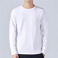Oem customized long sleeved tshirt men's autumn new trend slim round neck bottoming tshirt casual