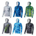 Custom Full Sublimation Plus Size Quick Dry Long Sleeve Lightweight UV Protection UPF 50+ Performance Fishing Shirt With Hood
