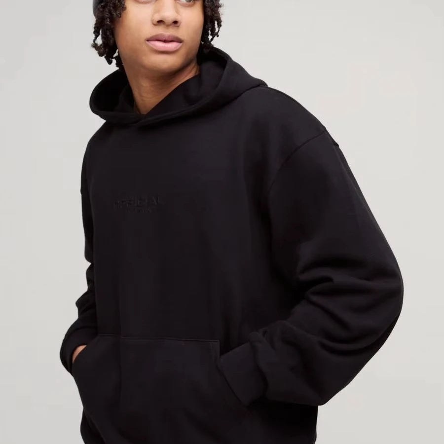 Custom Logo Pullover Plus Size Men's Hoodies & Sweatshirts 100% Cotton Fleece Oversized Hoodies Sweatshirt
