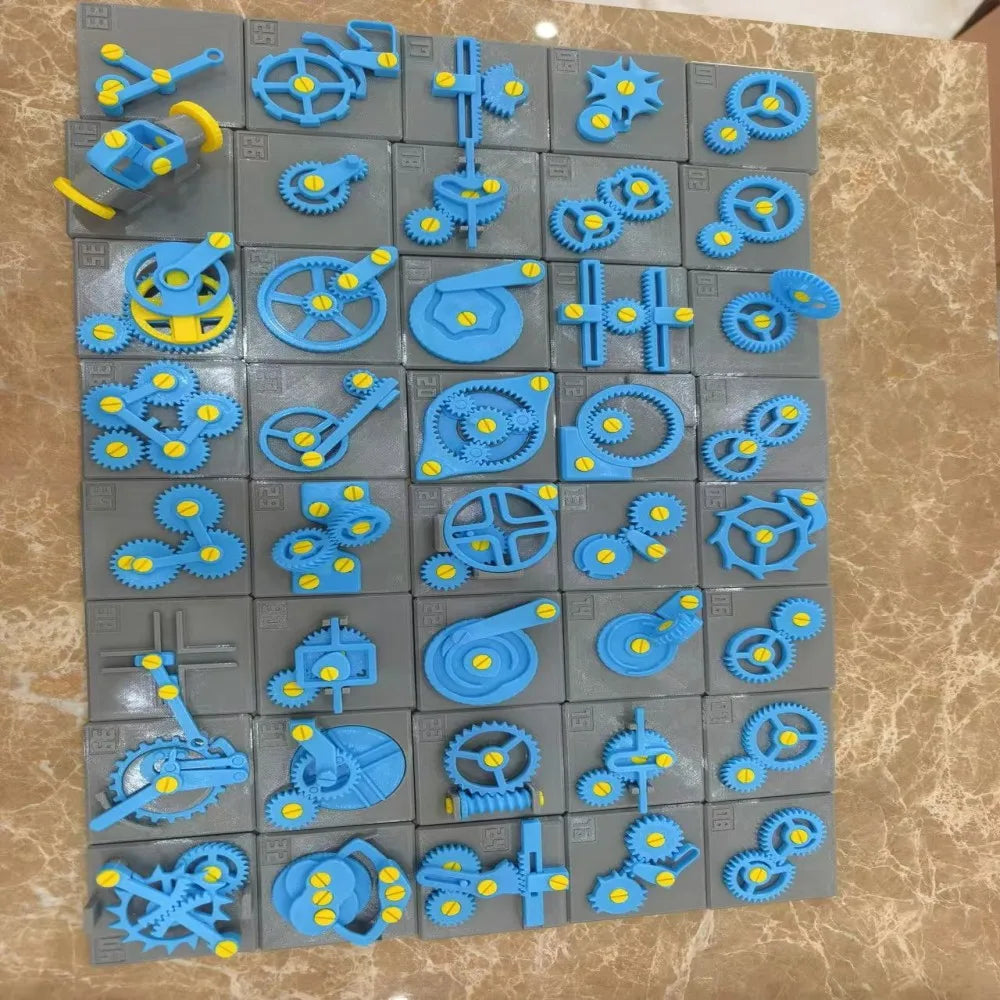 40-Piece 3D Printed PETG Gear Models (80x80mm) for Science Teaching & Educational Use-YASIN Brand MegaBDM