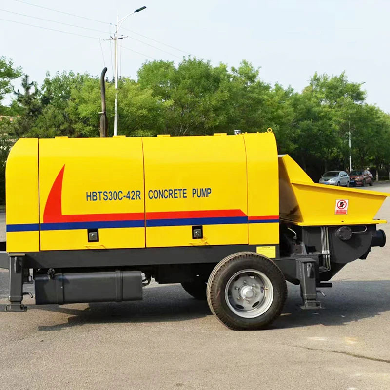 Mini Diesel Engine Concrete Trailer Pumps for Sale Mortar Pump Concrete Pump Machine with Core Motor Component